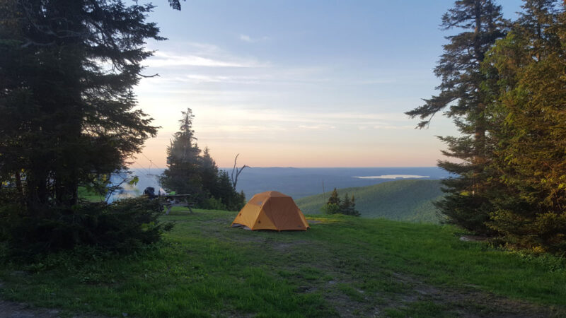 Camping at the top – Mont SUTTON